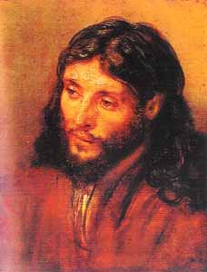 Jezus, geschilderd door Rembrandt